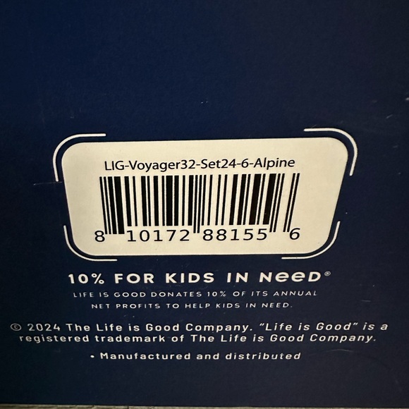 NIB Life is Good 32oz Voyager Tumbler Light Blue w/straw & Cleaning Brush - Picture 6 of 6